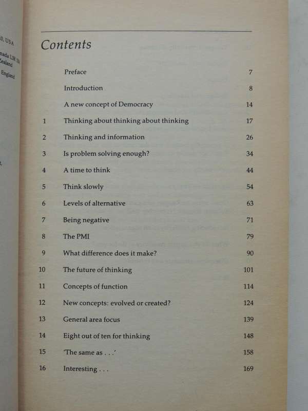 Letters To Thinkers: Further Thoughts On Lateral Thinking- Edward De Bono