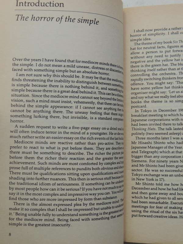 Letters To Thinkers: Further Thoughts On Lateral Thinking- Edward De Bono