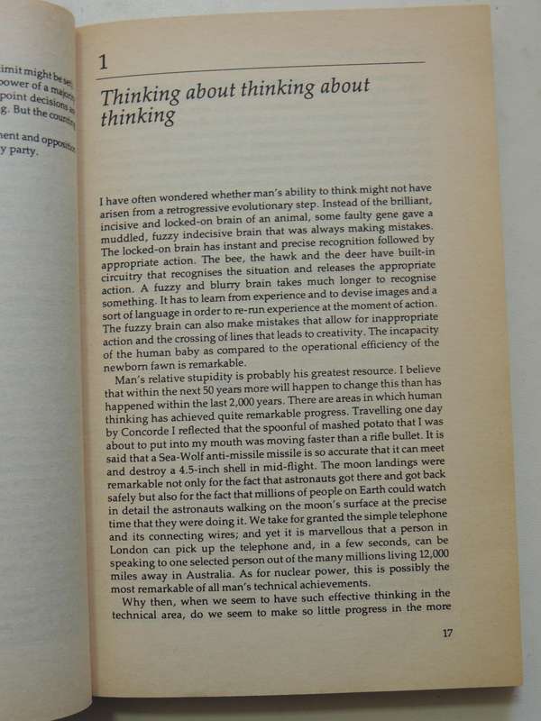 Letters To Thinkers: Further Thoughts On Lateral Thinking- Edward De Bono