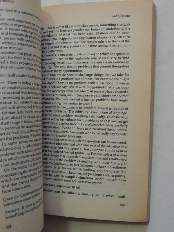 Letters To Thinkers: Further Thoughts On Lateral Thinking- Edward De Bono