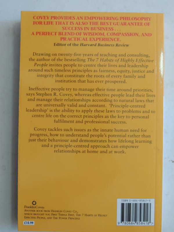 Principle-Centred Leadership- Stephen R. Covey