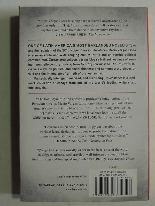 Touchstones: Essays On Literature, Art And Politics - Mario Vargas Llosa