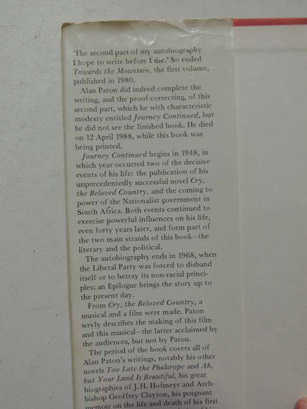 Journey Continued: An Autobiography - Alan Paton