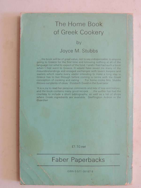 The Home Book Of Greek Cookery - Joyce M. Stubbs