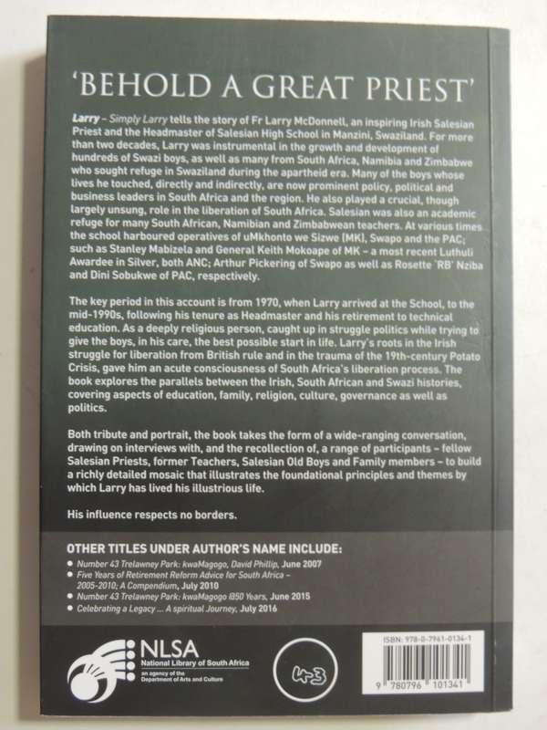 Larry - Simply Larry: The Story Of Father Laurence McDonnell SDB &The Selflessness Of The Salesia