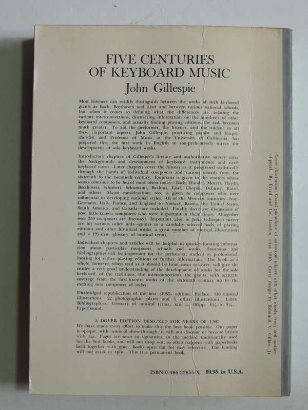 Five Centuries Of  Keyboard Music - John Gillespie