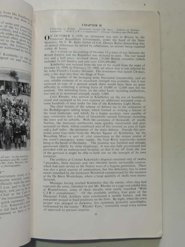 Kimberley Under Siege: Fiftieth Anniversary October 14 1899 To February 15 1900 - Arthur J. Beet