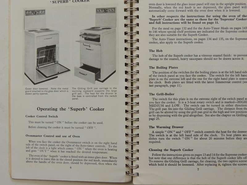 Cookery and Instruction Book For Use With G.E.C. Electric Cookers (1951) - ed Margaret Leader