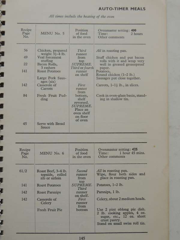 Cookery and Instruction Book For Use With G.E.C. Electric Cookers (1951) - ed Margaret Leader