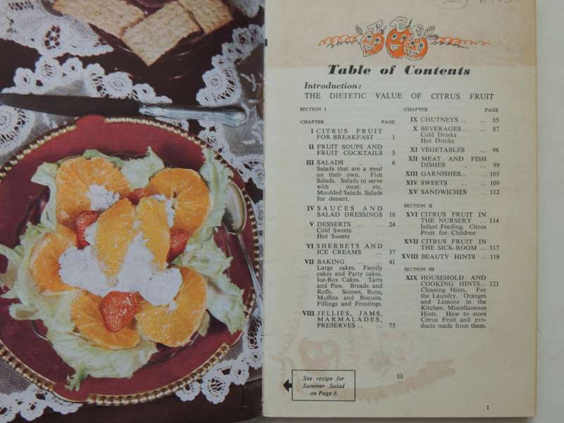 Sunshine Recipe Book: 350 Ways Of Using Citrus Fruit - ed Hilda Gerber