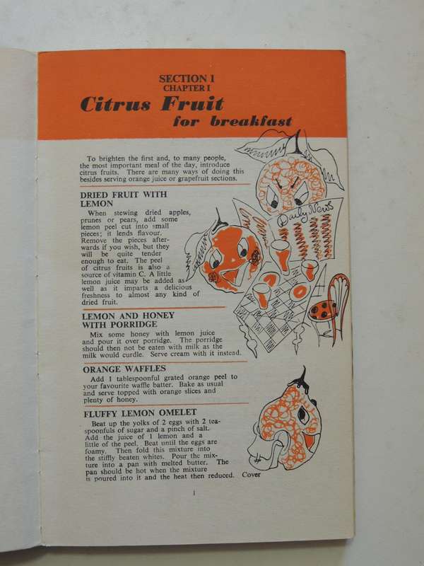 Sunshine Recipe Book: 350 Ways Of Using Citrus Fruit - ed Hilda Gerber