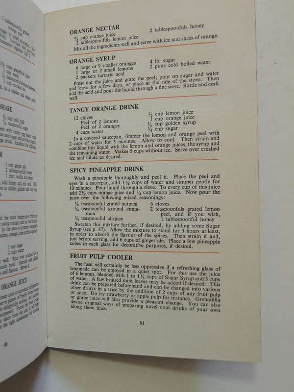 Sunshine Recipe Book: 350 Ways Of Using Citrus Fruit - ed Hilda Gerber