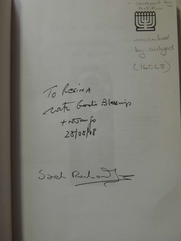 Faith In Action: Njongonkulu Ndungane Archbishop For The Church And The World - S Jones   Signed