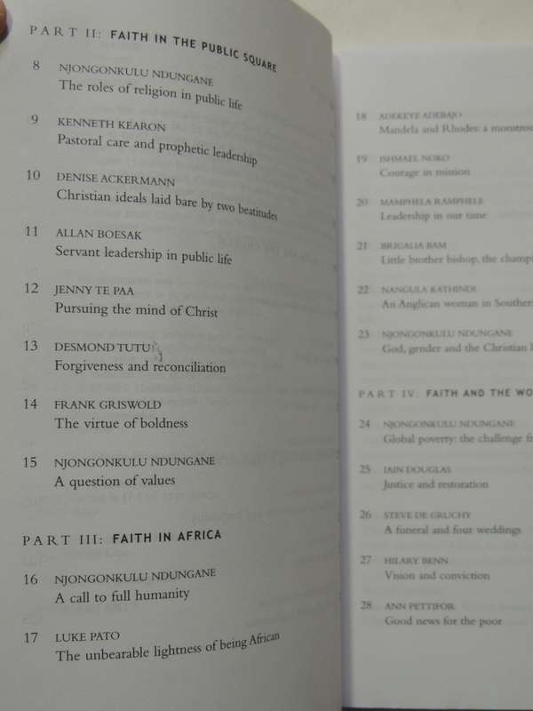 Faith In Action: Njongonkulu Ndungane Archbishop For The Church And The World - S Jones   Signed