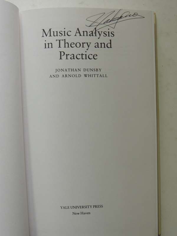 Music Analysis In Theory And Practice - Jonathan Dunsby & Arnold Whitall