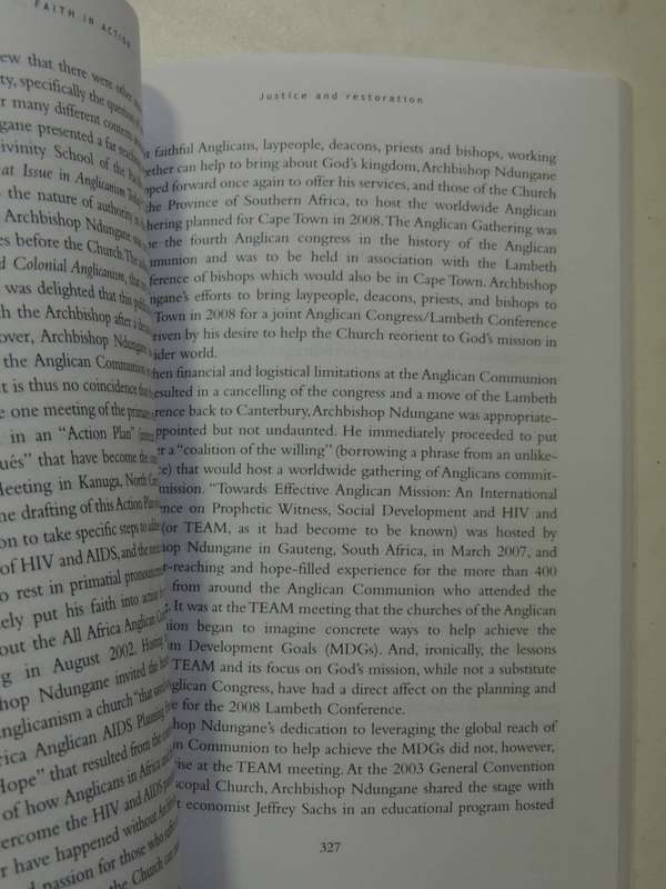Faith In Action: Njongonkulu Ndungane Archbishop For The Church And The World - S Jones   Signed