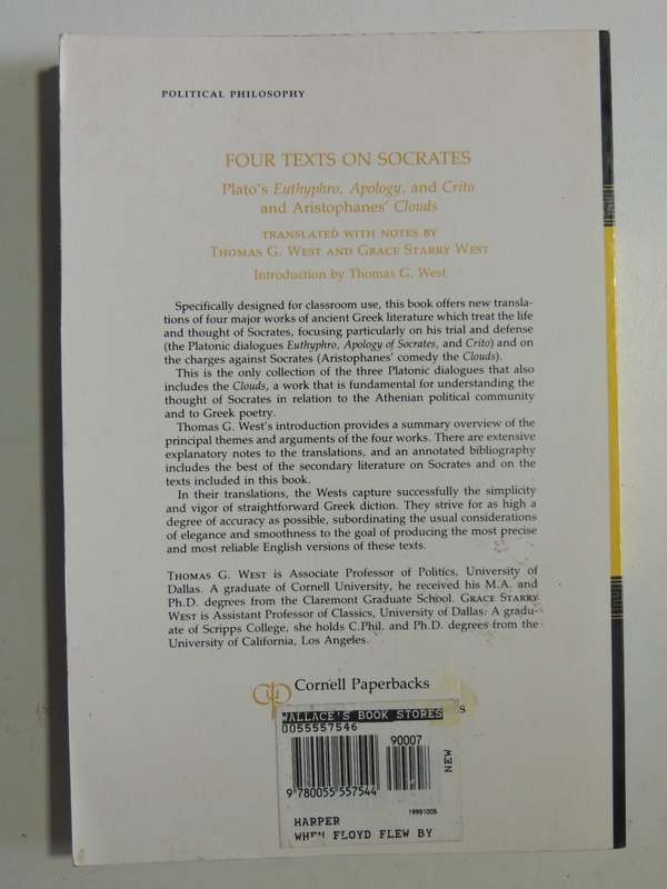 Four Texts On Socrates - Plato & Aristophanes