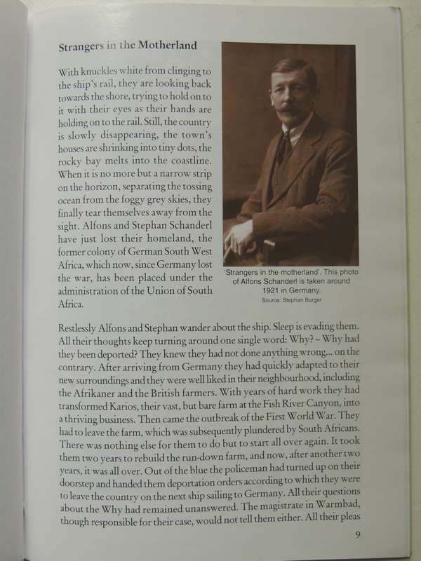 Expelled From A Beloved Country: German Settlers In Southern Namibia Between Colonial War And World