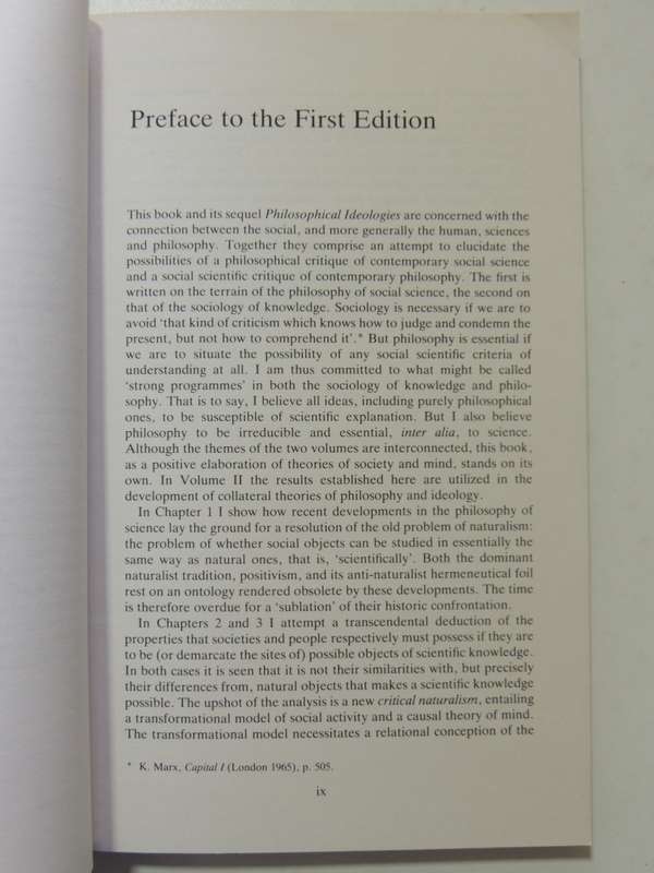The Possibility Of Naturalism: A Philosophical Critique Of Contemporary Human Sciences - Roy Bhaskar