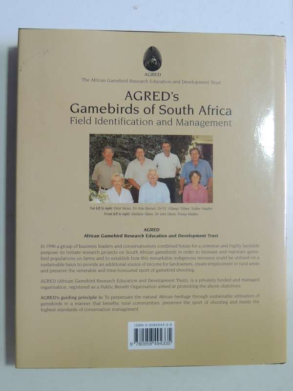 AGRED'S Gamebirds of South Africa, Field Identification & Management - PJ Viljoen