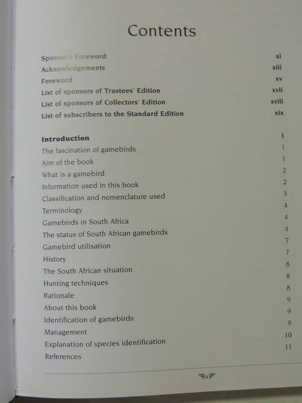 AGRED'S Gamebirds of South Africa, Field Identification & Management - PJ Viljoen