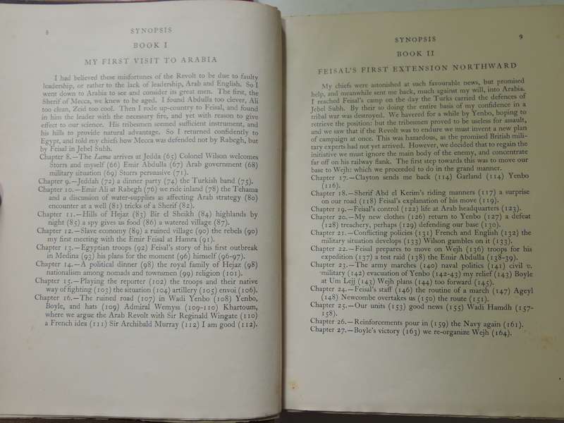Seven Pillars of Wisdom - TE Lawrence      6th Impression, October 1935