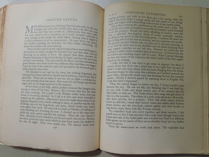 Seven Pillars of Wisdom - TE Lawrence      6th Impression, October 1935