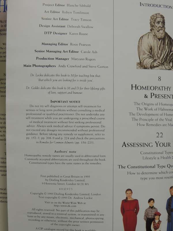 The Complete Guide to Homeopathy, The Principles and Practice of Treatment-Andrew Lockie, Nicola Ged