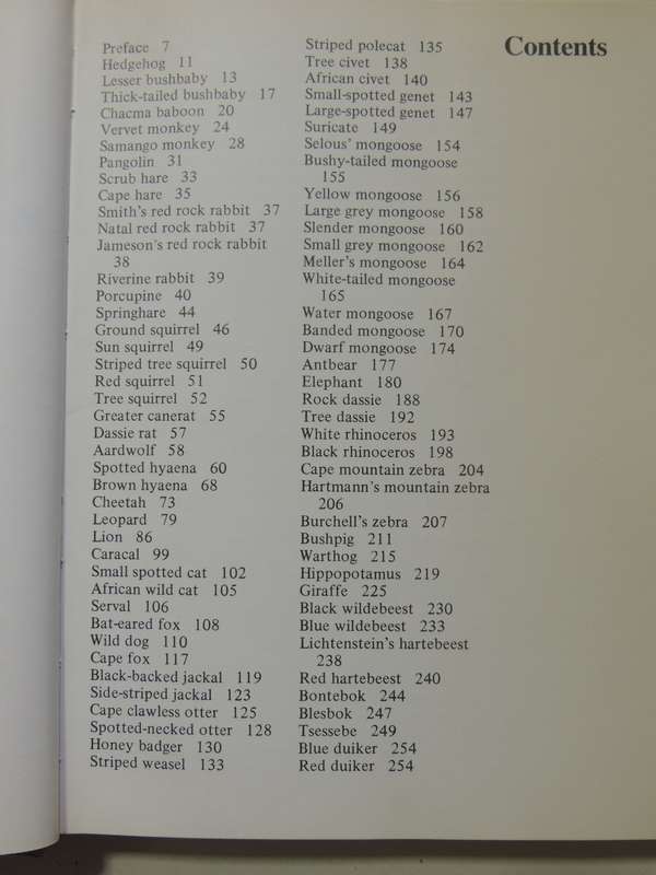 Maberly's Mammals Of Southern Africa - Richard Goss