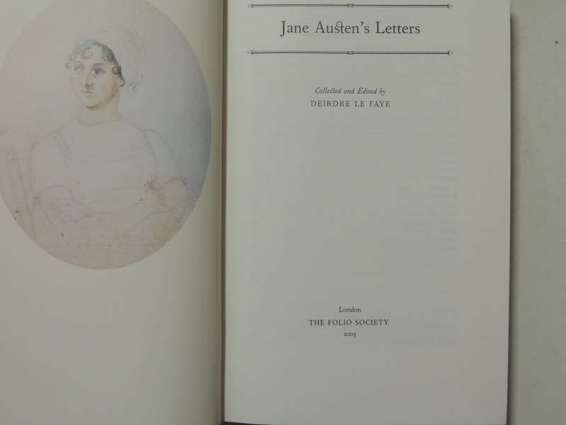 Jane Austen's Letters  - Collected & Edited by Deirdre Le Faye    The Folio Society 2003