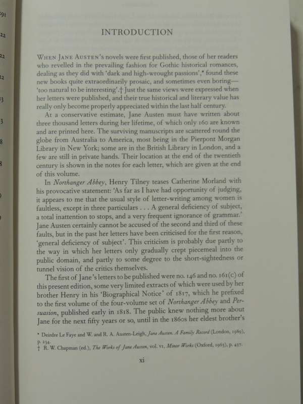 Jane Austen's Letters  - Collected & Edited by Deirdre Le Faye    The Folio Society 2003