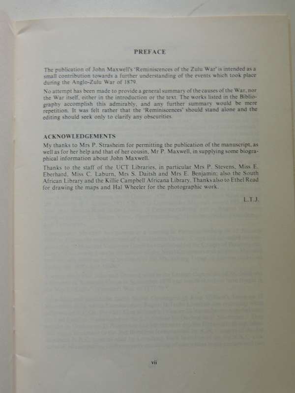 Reminiscences Of The Zulu War: Varia Series No. 15 - John Maxwell