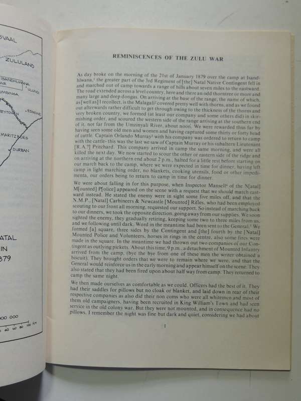 Reminiscences Of The Zulu War: Varia Series No. 15 - John Maxwell