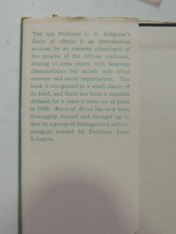 Races Of Africa (3rd Edition) - C.G. Seligman