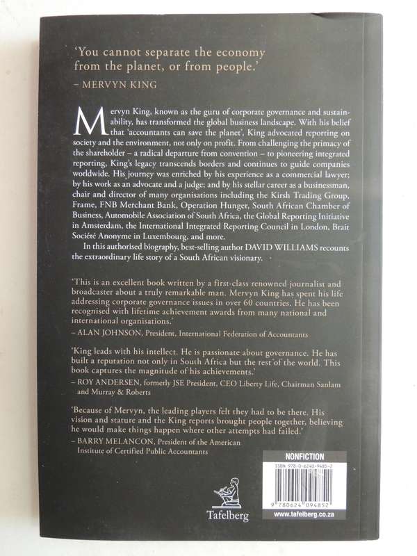The Corporate Revolutionary: Mervyn King's Life In Law, Business And Governance - David Williams