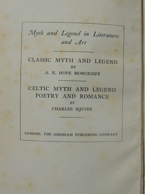 Classic Myth and Legend - A. R. Hope Moncrieff,    The Folio Society 2001