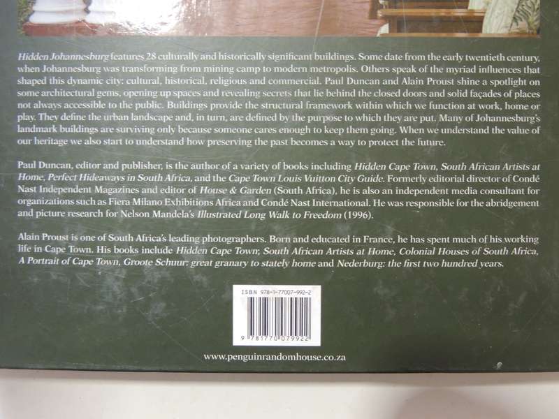 Hidden Johannesburg- Paul Duncan & Alain Proust