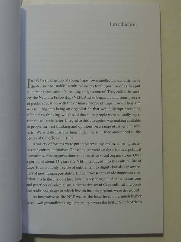 The Cape Radicals: Intellectual &Political Thought Of The New Era Fellowship 1930-60s Crain Soudien