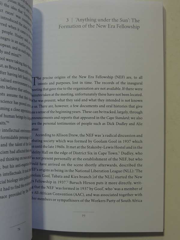 The Cape Radicals: Intellectual &Political Thought Of The New Era Fellowship 1930-60s Crain Soudien