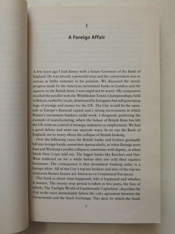 The Death Of Gentlemanly Capitalism..Controversial Bestseller On The City's Big SelloutPhilip Augar