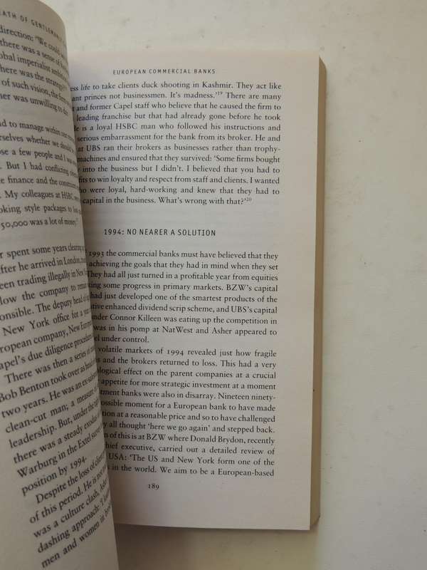 The Death Of Gentlemanly Capitalism..Controversial Bestseller On The City's Big SelloutPhilip Augar