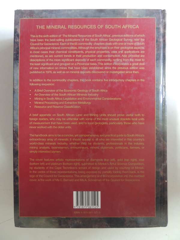 The Mineral Resources Of South Africa- ed. M.G.C. Wilson & C.R. Anhaeusser   6th Edition