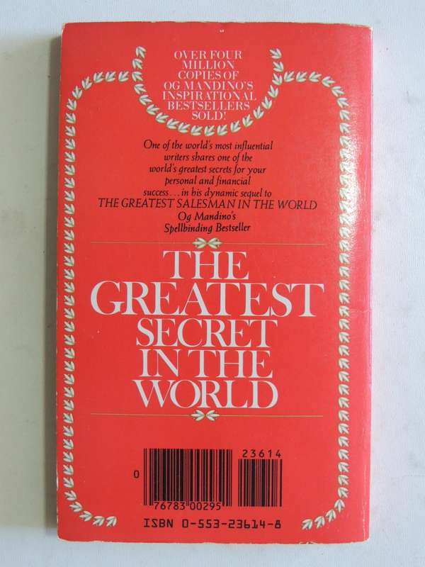 The Greatest Secret In The World- Og Mandino