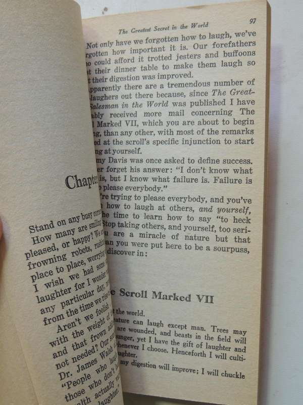 The Greatest Secret In The World- Og Mandino