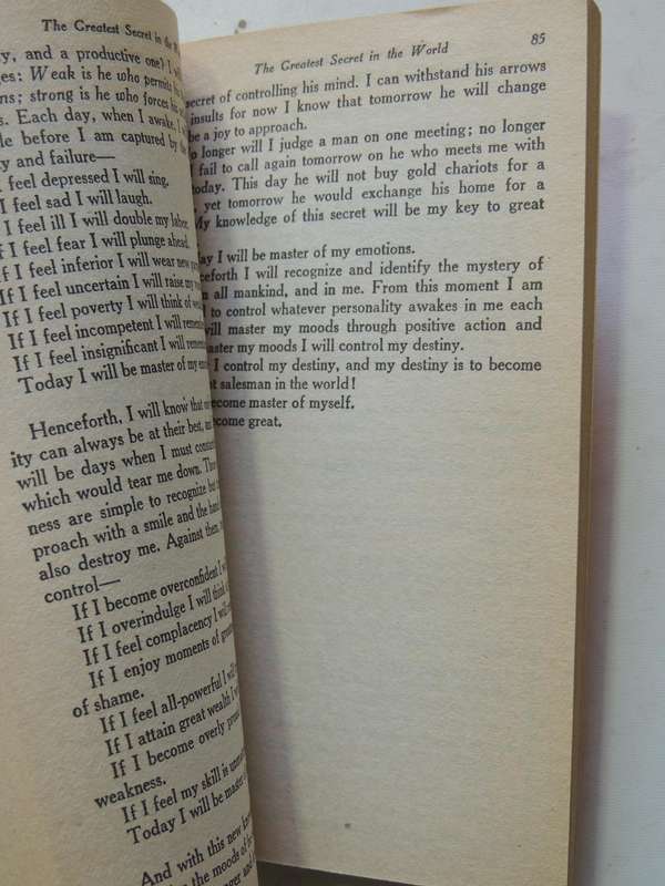 The Greatest Secret In The World- Og Mandino