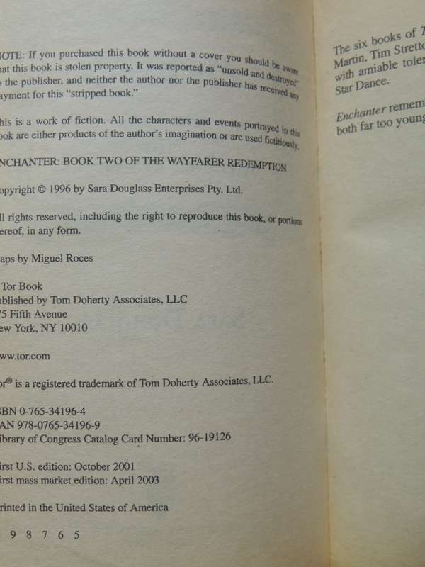 Enchanter - The Wayfarer Redemption Book 2  - Sara Douglas