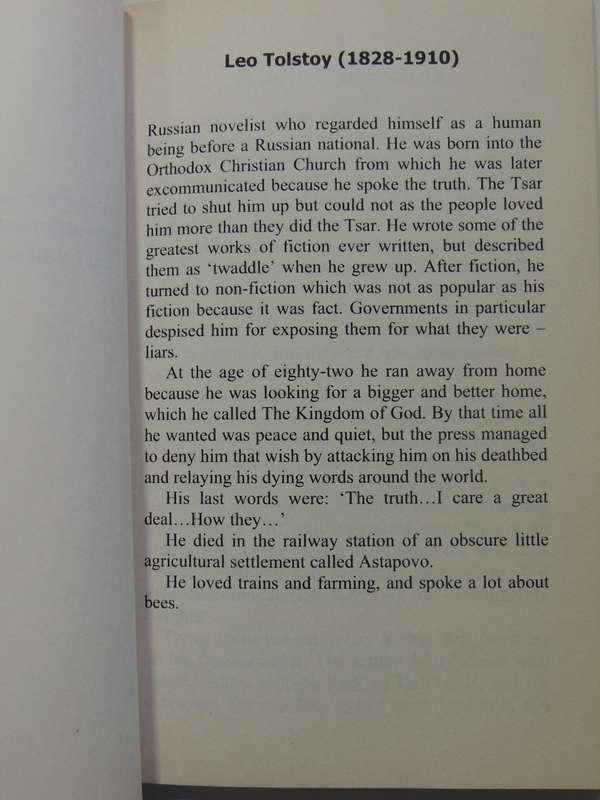 Tolstoy's Passion - K.S. Neophyte   INSCRIBED