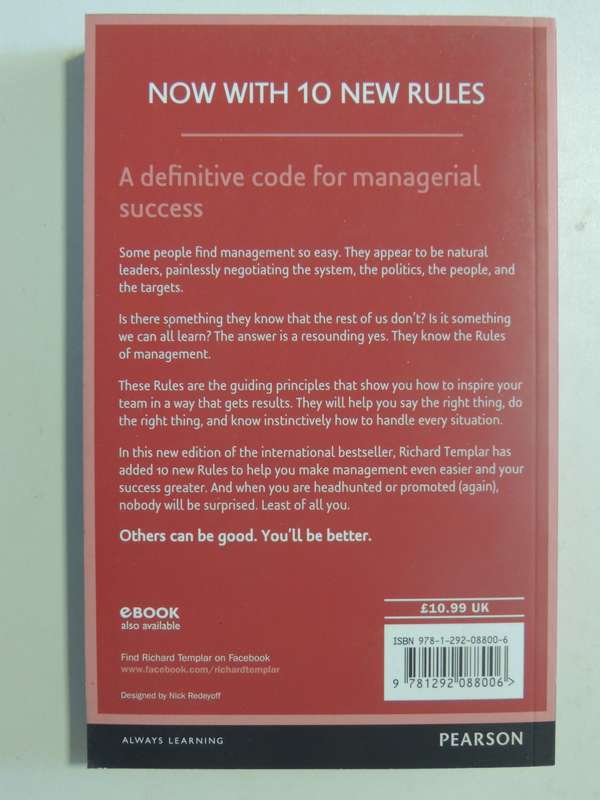 The Rules of Management - A Definitive Code for Managerial Success - Richard Templar