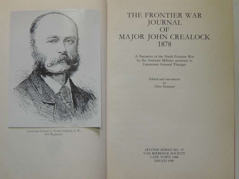 The Frontier War Journal Of Major John Crealock 1878: VRS 2nd Series No. 19 - ed Chris Hummel
