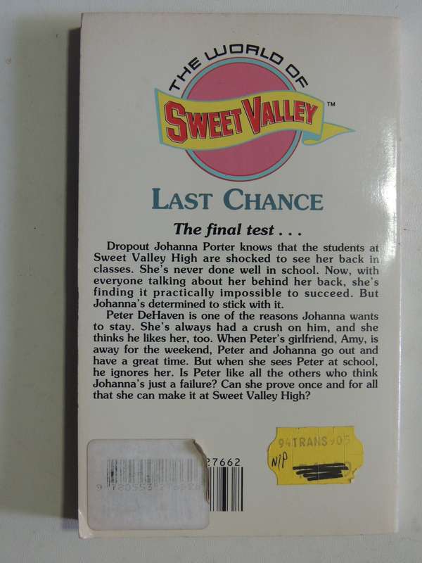 Sweet Valley High 36 - Last Chance - Francine Pascals